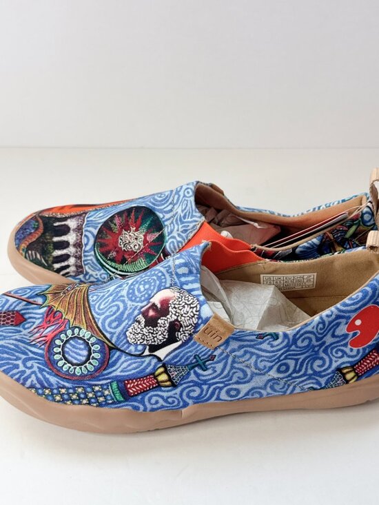 Mens Size 7.5 UIN Oh My Gaudi Canvas Slip-On Art Travel Comfort Shoes main image 6